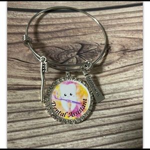 Dental hygienist charm bracelet